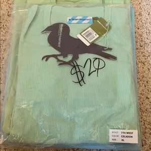 Modern Amusement Light Green Ribbed Long Sleeve